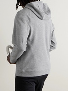 Lululemon - At Ease Double-Knit Textured Cotton-Blend Hoodie - Gray