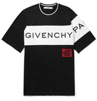 Givenchy - Slim-Fit Logo-Embroidered Cotton-Jersey T-Shirt - Men - Black