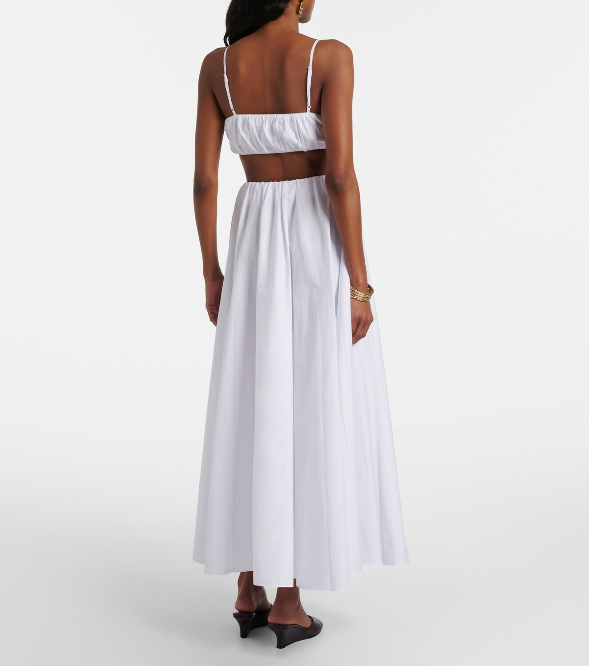 Staud Fiore cotton crop top