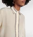 Etro Paisley silk blouse