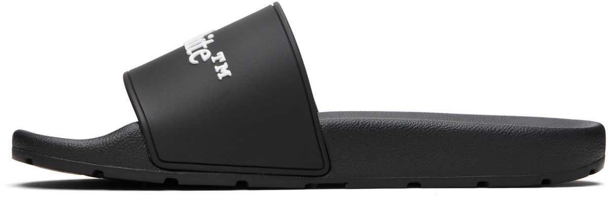 Off-White Black Bookish Slides
