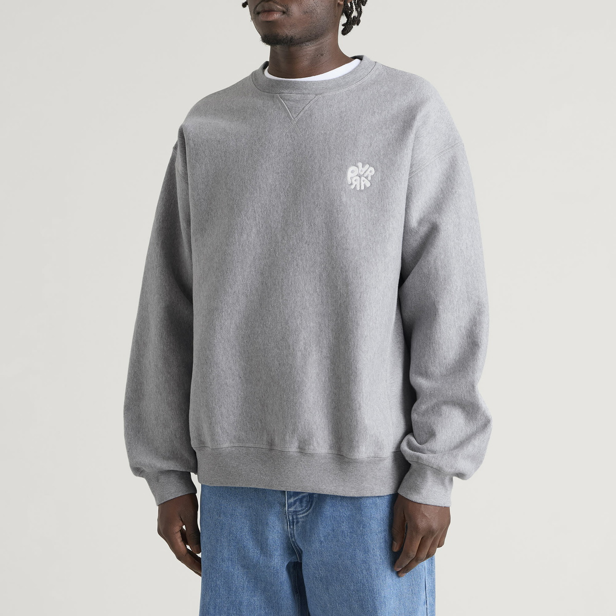 By Parra Men's Balloon Logo Sweatshirt in Heather Grey