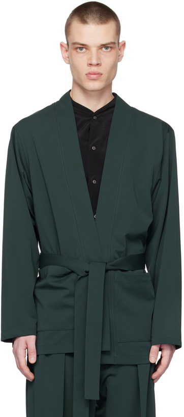 Photo: RAINMAKER KYOTO Green Belted Cardigan