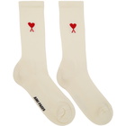 AMI Alexandre Mattiussi Off-White Logo Socks