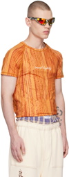 Raga Malak Orange 'Tread Lightly' T-Shirt