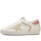 Golden Goose Women's Super Star Leather Sneakers in Cream/Seedpearl/Ash Rose