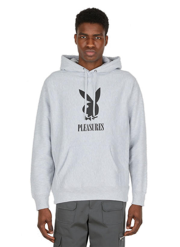 Photo: x Playboy Play Hooded Sweatshirt in Grey