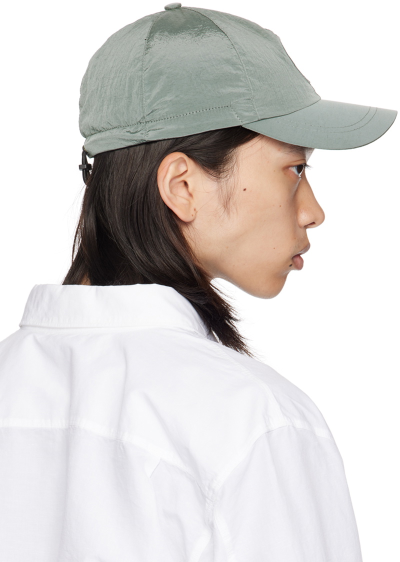 Stone Island Gray Nylon Metal Cap Stone Island