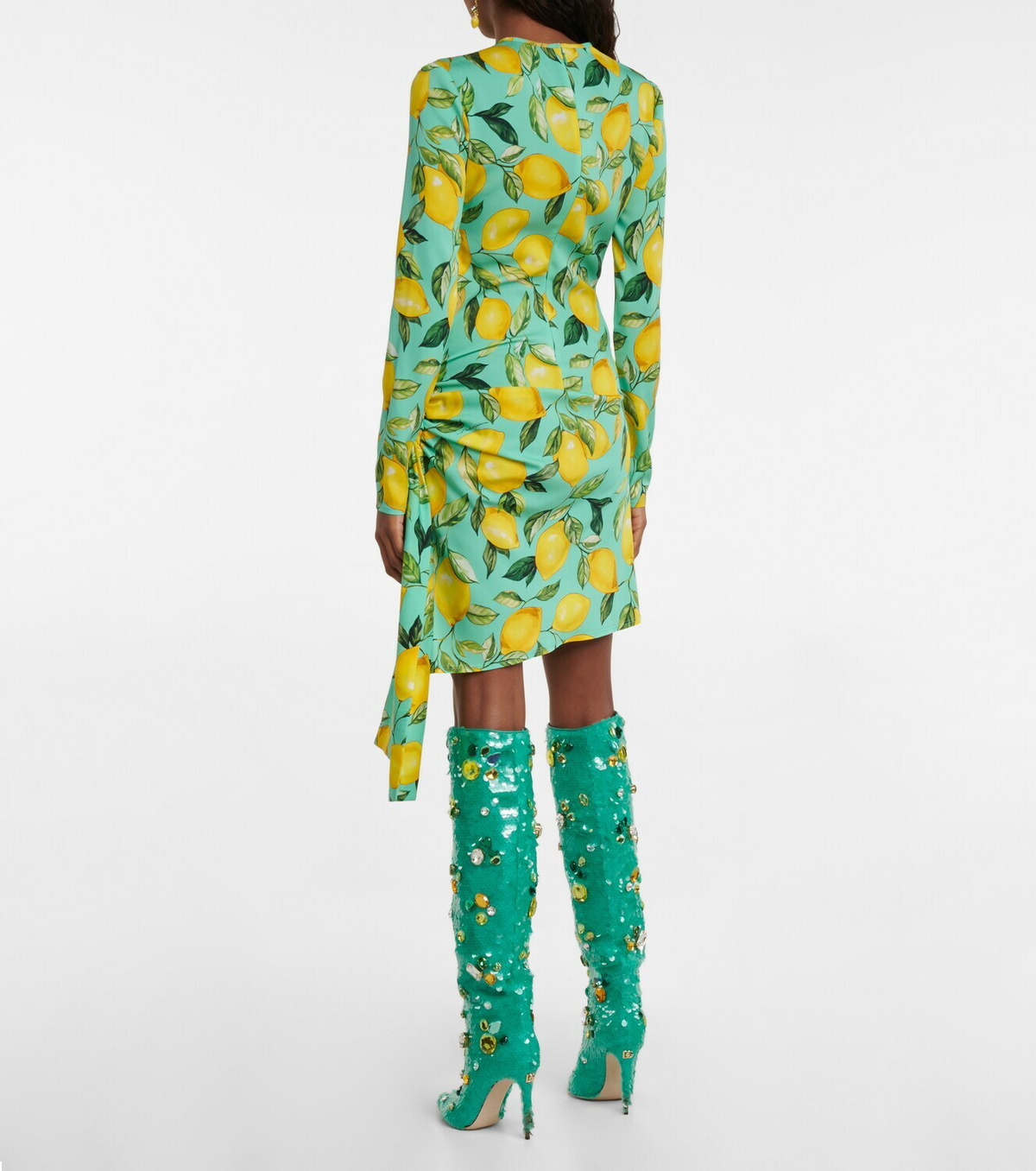 Dolce&Gabbana - Printed silk-blend minidress Dolce & Gabbana