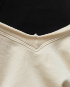 Les Tien Double V Roll Neck Beige Sweatshirts