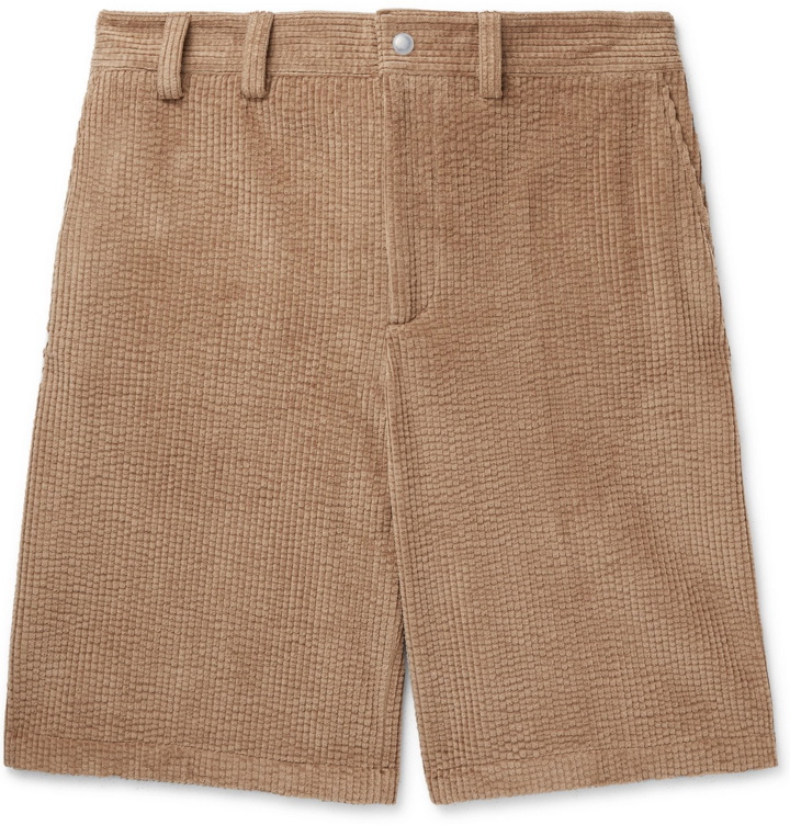 Photo: ACNE STUDIOS - Ross Wide-Leg Cotton-Blend Corduroy Shorts - Brown