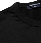 Comme des Garçons HOMME - Embroidered Cotton-Jersey T-Shirt - Black