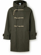 A.P.C. - JW Anderson Colin Wool-Blend Hooded Coat - Green