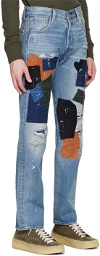 Levi's Indigo 501 '93 Patchwork Jeans