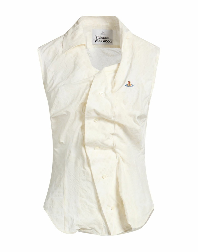 Photo: Vivienne Westwood Ss Drunken Shirt Womens Shirt in Off white
