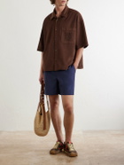 LOEWE - Paula's Ibiza Straight-Leg Cotton-Blend Shorts - Blue