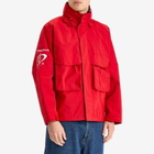 Pop Trading Company Men's Nautical Jacket in Haute Red/Navy