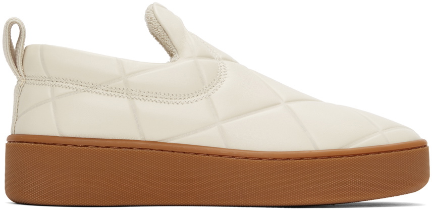 Barbour x ASOS exclusive Bridget leather quilted sneakers in white | ASOS