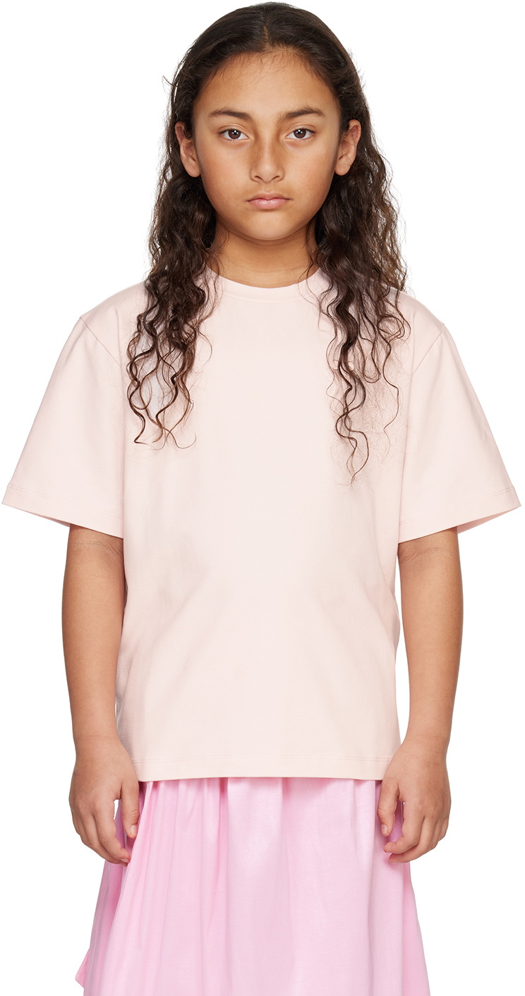 CRLNBSMNS Kids Pink Embroidered T-Shirt