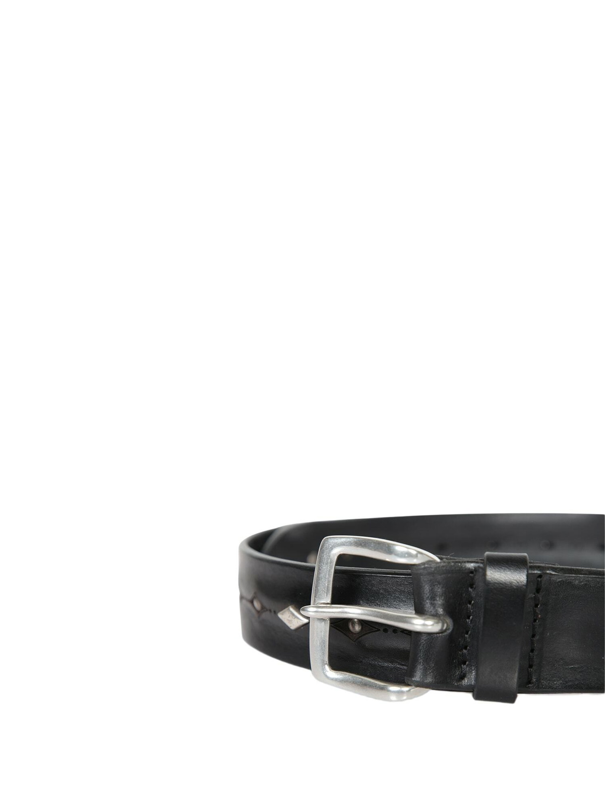Orciani Bull Soft Black Studded Belt