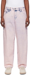 Dime Pink Classic Baggy Jeans