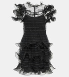 REDValentino Point d'esprit tulle minidress