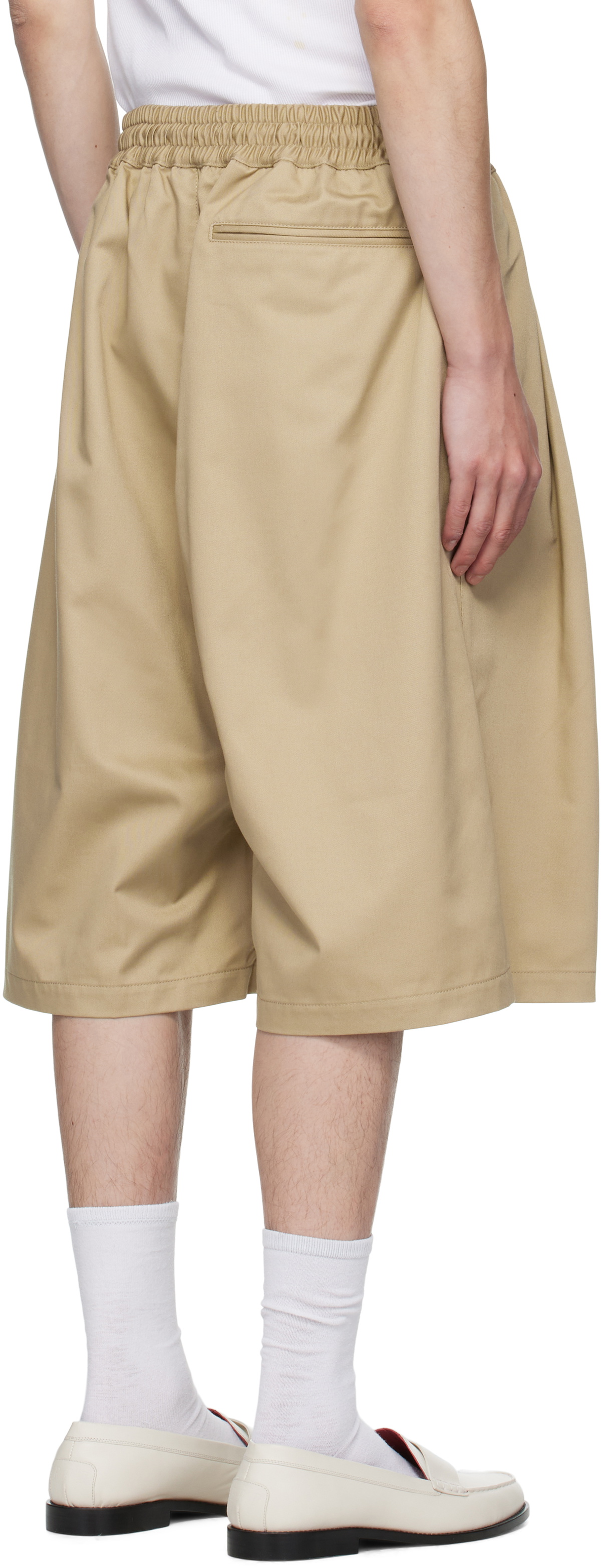 WILLY CHAVARRIA Beige Orale Elasticated Shorts
