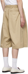 WILLY CHAVARRIA Beige Orale Elasticated Shorts