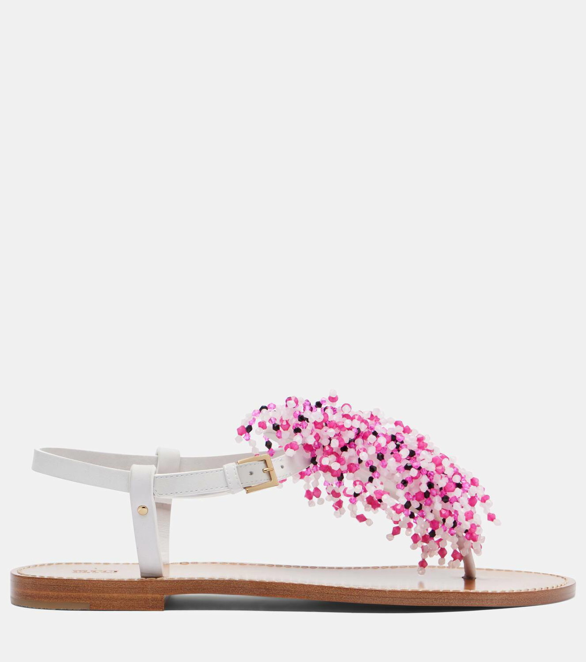 Pucci Embroidery beaded leather sandals