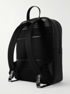 Serapian - Stepan Leather-Trimmed Logo-Embossed Coated-Canvas Backpack
