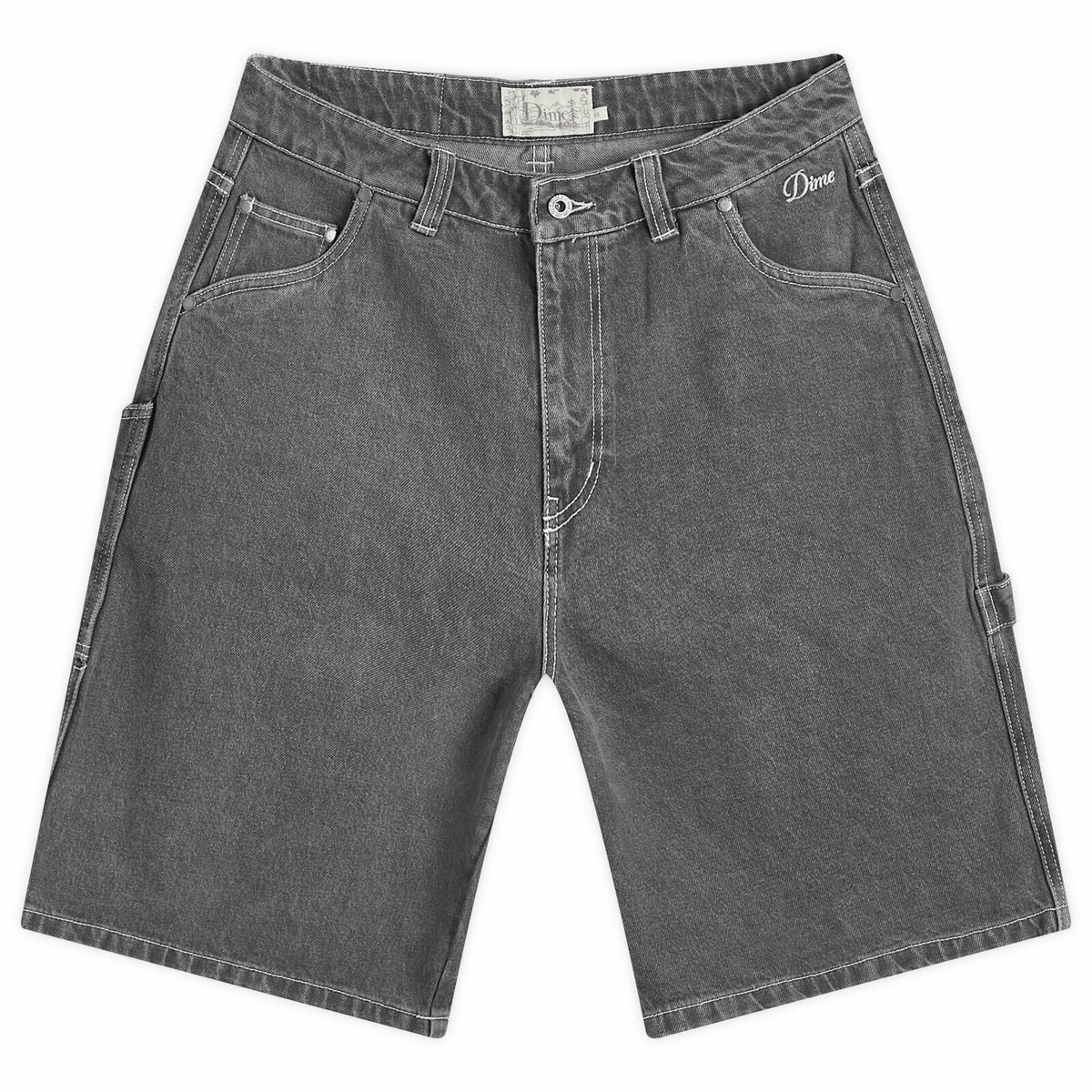 Dime Men's Classic Denim Shorts in Faded Black Dime