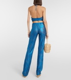 Missoni Mare Jacquard halterneck crop top