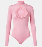 Self-Portrait x Christopher Kane cutout lace-trimmed bodysuit