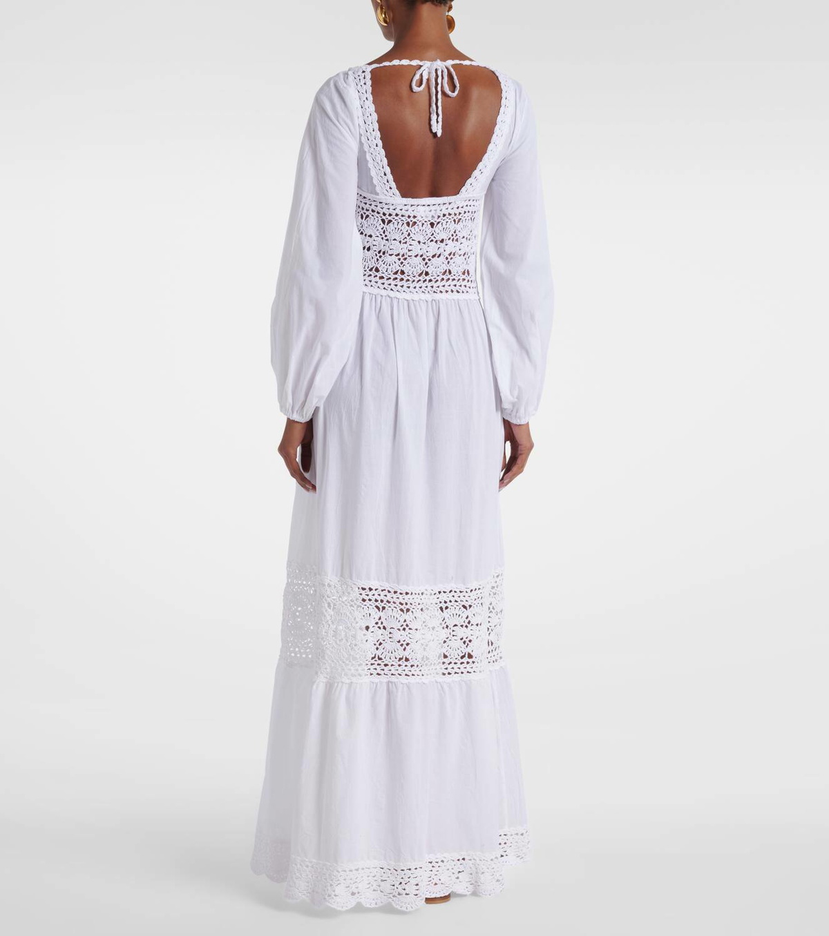 Anna Kosturova Victoria crochet cotton poplin dress