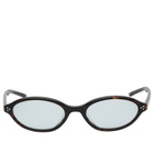 Gentle Monster La Cha Sunglasses in Tortoise/Green 