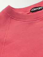 TOM FORD - Garment-Dyed Cotton-Jersey Sweatshirt - Pink