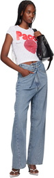 DARKPARK Blue Ines Fold Over Jean