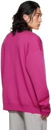 VETEMENTS Pink Button-Down Cardigan