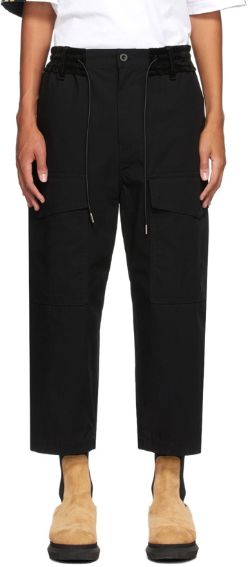 Photo: Sacai Black Cotton Cargo Pants