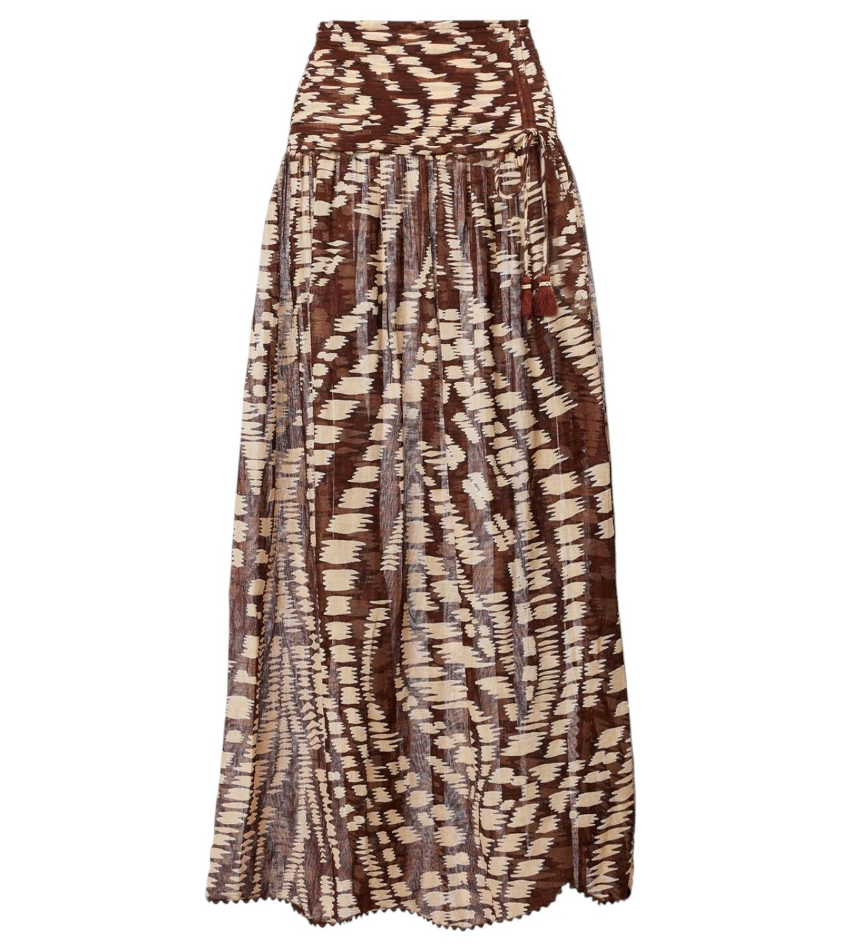 Poupette St Barth Tiered cotton maxi skirt Poupette St Barth