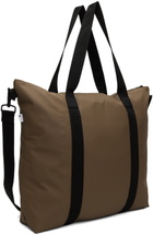 RAINS Brown Waterproof Tote