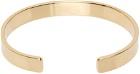 Maison Margiela Gold Engraved Cuff Bracelet