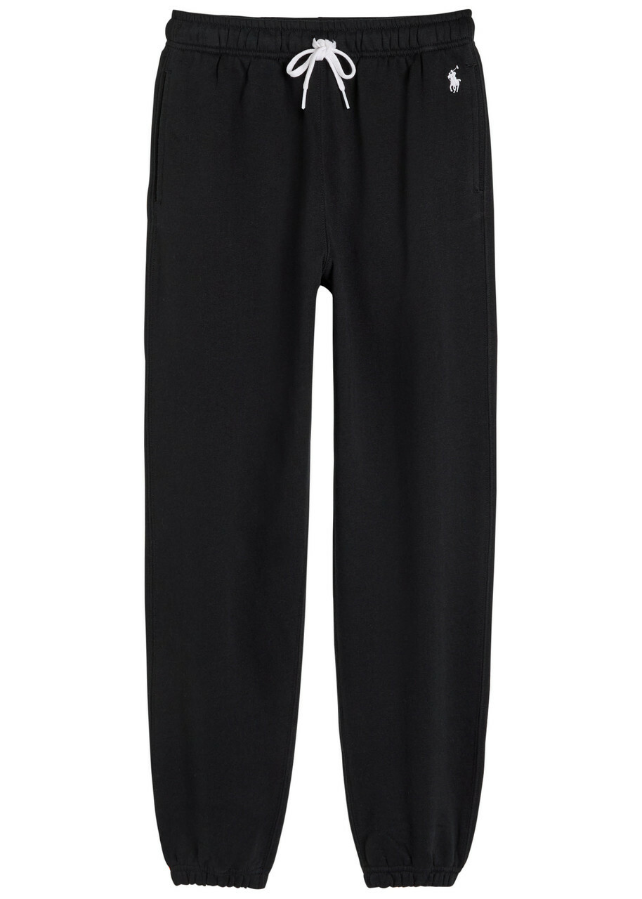 Polo Ralph Lauren Logo-embroidered Cotton-blend Sweatpants Black