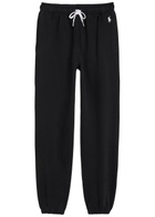 Polo Ralph Lauren Logo-embroidered Cotton-blend Sweatpants Black
