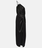 The Sei One-shoulder silk midi dress