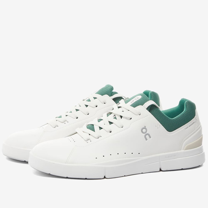 Photo: ON Men's Running The Roger Advantage Sneakers in White/Green
