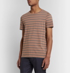 Club Monaco - Williams Striped Cotton-Jersey T-Shirt - Brown