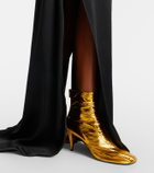 Proenza Schouler Glove metallic leather ankle boots