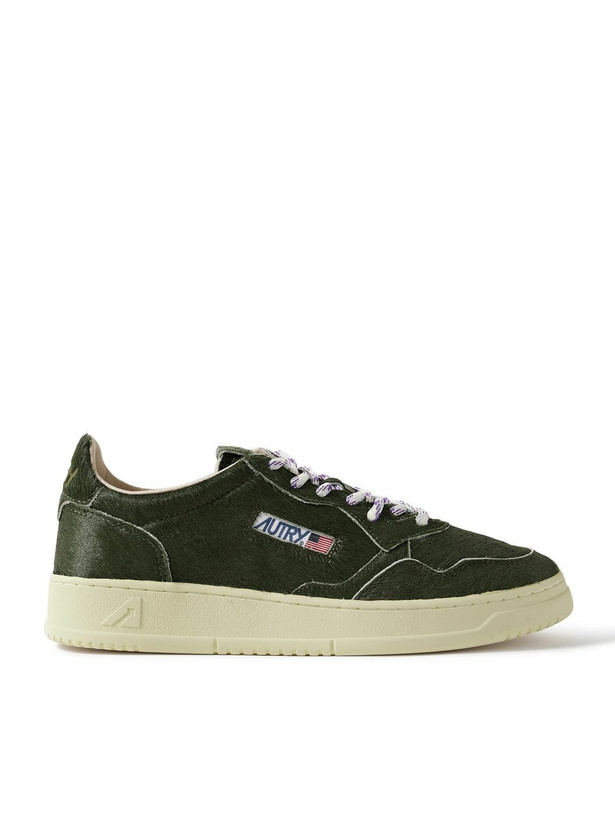 Photo: Autry - Medalist Pony Hair Sneakers - Green