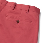Anderson & Sheppard - Cotton-Twill Shorts - Red